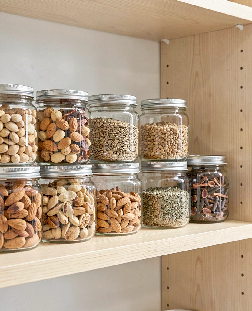 Organized pantry essentials